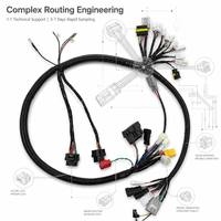 Rangkaian Kabel Universal 21-Sirkuit dengan Konduktor Tembaga Murni, Berperingkat IP67, Multi-Konektor, dan Tabung Bergelombang