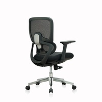 Chaise de bureau ergonomique en maille avec roulettes souples pivotantes pour protéger les sols en carrelage et en pierre