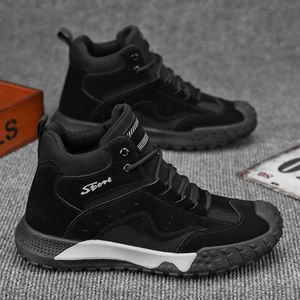 Chaussures de sport décontractées de luxe pour hommes, tendance mode, à lacets, couleur unie, antidérapantes, chaudes, toutes saisons, semelle intérieure en EVA - Product Image 3