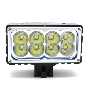 Faro delantero LED para bicicleta, luz de 9600 lúmenes, máximo 8 LED L2