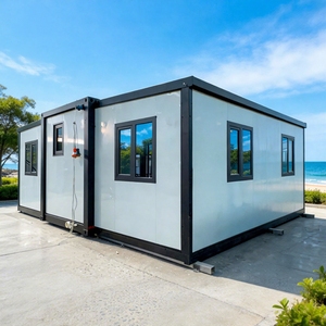 Maison conteneur préfabriquée extensible robuste avec structure de 5 mm, 40 pieds ou 20 pieds, 2, 3, 4 ou 5 chambres, moderne, empilable, personnalisable, type bungalow - Product Image 1