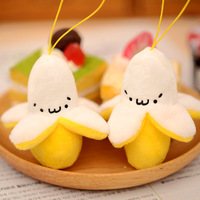 Adorable Peluche de Plátano Pelado, Mini Muñeco de Plátano Súper Tierno, Colgante de Fruta para Baby Shower