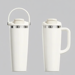 Gobelet isotherme personnalisé <span class=keywords><strong>de</strong></span> 40 oz et 30 oz avec poignée, tasse en métal à double paroi en acier inoxydable, pour les voyages, le camping et le café - Product Image 2