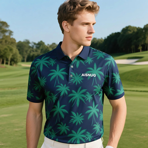 Poliéster Spandex de alta calidad Proveedor de oro personalizado Hombres Diseño de muestra de polos - Product Image 2