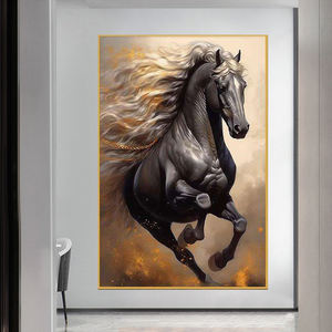 Prix de gros Animal Cheval Peinture Courir Cheval Art Encadré Impressions sur Toile Art Peinture Murale - Product Image 1