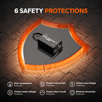 Chargeur de batterie intelligent LiTime 14,6V 18,25V 5A LiFePO4 à 3 étapes de charge IP65 certifié FCC/CE/RoHS