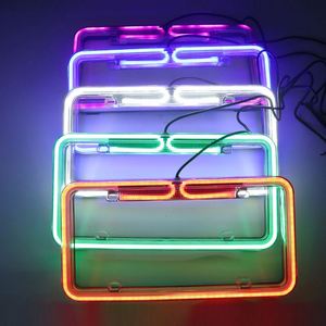Marco de Plástico Acrílico Universal para Matrícula con 60 Luces LED de 12V en 5 Colores - Product Image 1