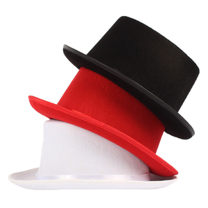 Sombrero de mago negro para actuaciones en escenario, accesorios mágicos transpirables unisex para adultos, protección solar - Product Image 6