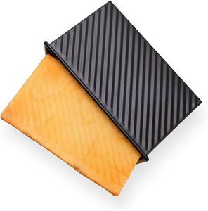 Molde de Metal Rectangular Personalizado para Pan, Caja de Almacenamiento de Pan, Bandeja para Hornear Pan Tostado con Tapa - Product Image 5