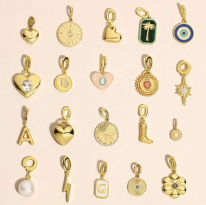 Bracelet et collier à breloques en laiton doré 18K personnalisé Créez votre propre design pour un cadeau parfait Accessoires de bricolage Bijoux - Product Image 1