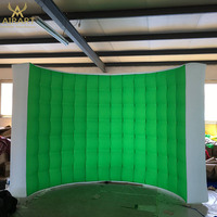 Mur de cabine photo gonflable de toile de fond géante avec lumière LED pour la décoration de fête z08