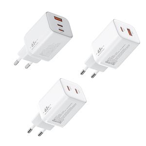 GAN 65W USB C ชาร์จเร็ว2พอร์ต1A1C PD ชาร์จเร็วโลโก้กำหนดเองสำหรับ <span class=keywords><strong>iPhone</strong></span> MacBook - Product Image 2