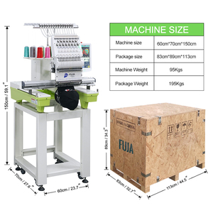 Gran venta de una sola cabeza de fábrica de China FUJA máquina de bordar precio hecho en China - Product Image 6