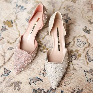 Zapatos de Tacón Bajo para Mujer, Zapatos de Vestir Sexys con Punta en Pico, Zapatos de Tacón para Novia - Product Image 3