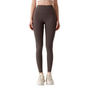 Pantalon de yoga antibactérien taille haute pour femme, longueur cheville, effet seconde peau, rehaussement des fesses, sans traces gênantes, idéal pour le sport et la course à pied - Product Image 1