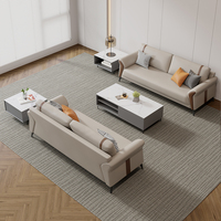 Ensemble Canapé de Direction pour Invités, Réception Modulaire et Moderne, Mobilier de Bureau Confortable et Inclinable pour Hôtels Exécutifs Européens