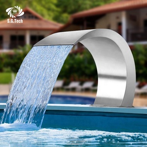<span class=keywords><strong>Prix</strong></span> d'usine en acier inoxydable forme moderne caractéristique <span class=keywords><strong>de</strong></span> l'eau <span class=keywords><strong>piscine</strong></span> cascade <span class=keywords><strong>rideau</strong></span> d'eau - Product Image 4