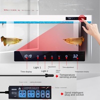 Aquarium rectangulaire pour salon, en verre ultra-blanc, grand écosystème, filtration intégrée au fond, aquarium pour arowana