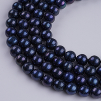 Collier de perles d'eau douce Edison naturelles de qualité A, forme ronde, 10-12 mm, pour la fabrication de bijoux