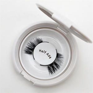 Nouveaux produits Sunland – Demi-<span class=keywords><strong>cils</strong></span> réutilisables <span class=keywords><strong>sans</strong></span> colle ni eye-liner, cruelty-free, ultra-fins, avec bande souple en cheveux synthétiques pour moitié de l'œil - Product Image 3