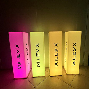 Columna de Exhibición Iluminada Inalámbrica con Logotipo Personalizado, para Ferias Comerciales, Eventos, Exposiciones, Caja de Luz Decorativa - Product Image 2