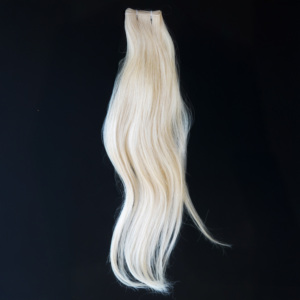 Perruque brésilienne en cheveux humains naturels, pré-collée, style noir 1b, avec pointes à simple trame - Product Image 2