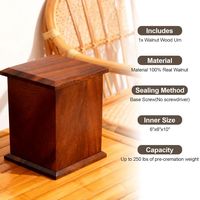 Urna de Cremación para Mascotas de Madera Hecha a Mano con Garantía de Calidad, Urna de Madera para Cenizas de Mascotas para Perros y Gatos