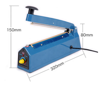 Machine semi-automatique de scellage d'emballage de sacs en plastique à main portable à impulsion