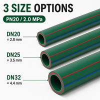 Tuyau d'eau PPR PN20 DN20 DN25 DN32 pour l'alimentation en eau chaude et froide, tuyau de plomberie à fusion thermique, fabricant OEM