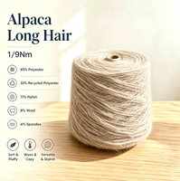 Fil à tricoter et à crocheter professionnel en peluche épaisse, chaud et doux, style alpaga à poils longs 1/9 Nm, en stock chez le fournisseur