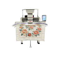 Machine à broder informatisée à tête unique YunFu BL-1201E à 12 aiguilles. Zone de broderie de 500x1200 mm pour usage commercial et domestique