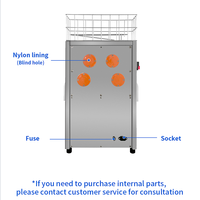 Elektrische sapcentrifuge met hoge productiviteit voor sinaasappelsap, te koop, geschikt voor fruitverwerkingsbedrijven en limonadeproductie.