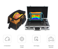 Detector de Agua Subterránea Profunda ADMT-300SX-16D de 16 Canales, 100m 200M 300M de Profundidad, Pantalla Táctil 3D, Plástico, Clasificación IP68 /WIFI
