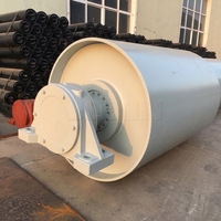 JUXIN Tambor de cola de acero de alta resistencia para transportadores de cinta en minería, carbón, energía y construcción
