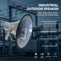 Sistema de Altavoces de Audio para Plataformas de Trenes al Aire Libre, Resistente a la Salinidad, Altavoz Impermeable IP66, Altavoz de Megafonía