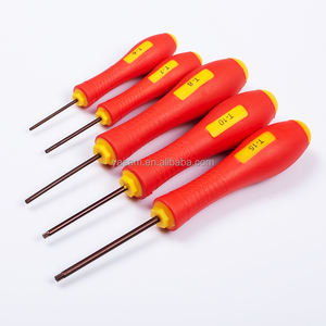 T6 T7 T8 T9 T10 T15 T20 Roter <span class=keywords><strong>Torx</strong></span>-Schraubendreher mit Langem Geradem Griff - Product Image 2