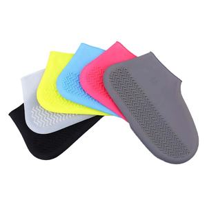 חיצוני נעל מגיני לשימוש חוזר גשם מגפי סיליקון עמיד למים נעל מכסה - Product Image 3