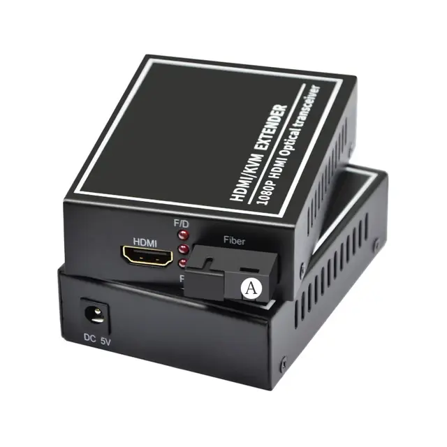 1pair 1080P mini Fiber Optical Converters for 1-Channel Video fiber Transceiver Fiber Optic Video Extender