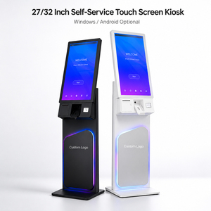 Kiosco de Impresión de Boletos de 27/32 Pulgadas, Kiosco de Pedidos Automatizados, Kiosco de Punto de Venta de Autoservicio con Impresora, Escáner de Códigos <span class=keywords><strong>QR</strong></span>, Lector de Tarjetas, Restaurante - Product Image 1