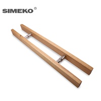Poignée de porte en verre en acier inoxydable 304, pour porte en bois, excellente qualité