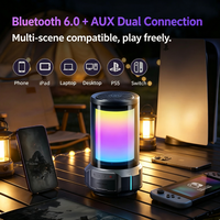 Enceinte portable EDIFIER HECATE CyberX 40W RGB 12 modes d'éclairage BT6.0 AUX Haut-parleur de jeu sans fil avec transducteur de 64 mm