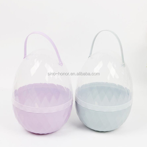 Plastic Egg Shaped Easter Packaging with Handle
