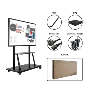 LD Touch Stand Affichage de bureau Salle de classe Écran de prix électronique École Numérique Écran plat Smart White Board Interactive