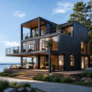 Casa Contenedor Expandible de Dos Pisos de Lujo de 40 Pies, la Más Vendida, con Escalera y <span class=keywords><strong>Terraza</strong></span> - Product Image 3