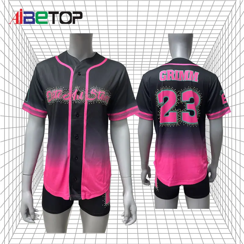 girls cheer baseball jerseys customized cheap blank softball wear wholesale baseball jerseys