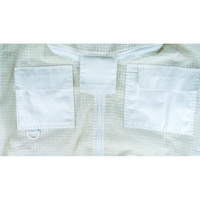 Premium Baumwoll-Schutzanzug für Imker Belüftete Jacke mit Rundhaube Schleier Reißverschluss für Anfänger und Gewerbliche Imker