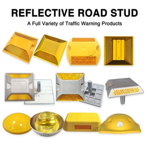 Tải trọng cao mang mạnh mẽ đường phản xạ Nhà Máy Giá reflectorized nhựa Lane vỉa hè đánh dấu 3m vàng phản chiếu đường Stud - Product Image 6