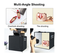 Puluz — boîte à lumière pliable 40cm, Kit de fond de tente de photographie en Studio Photo LED, MINI boîte à lumière DSLR, pour appareil Photo