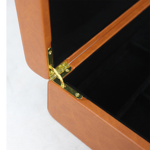 OEM PU <strong>Leather</strong> Aluminum Brown Carry Toolcase Storage <strong>case</strong> With Combination Lock - Product Image 6