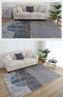 Tapis matelassé de luxe avec impression 3d, design artistique moderne, pour salon d'hôtel